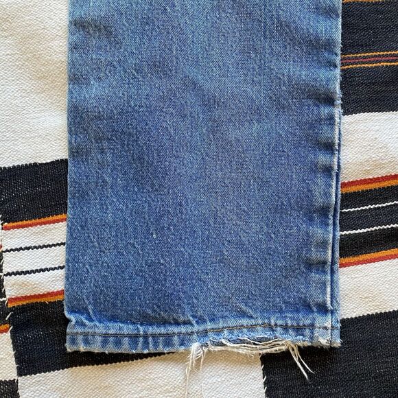 Vintage Wrangler Distressed 100% Cotton Jeans. USA. 31/34. Workwear. Western. - Picture 13 of 15